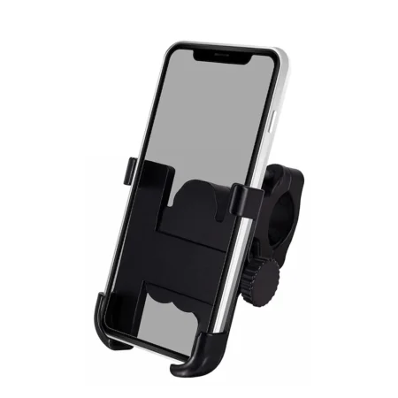 KIN Universal Metal Body Bike Holder With 360 Rotating Mirror for Motorcycle Bike Mobile Holder (Black)