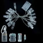 KIN  12 LEDs 3.05 m Yellow Steady Heart Lights with Photo Holder