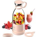 KIN Portable Electric Juicer Blender 450 Ml Juicer Mixer Grinder (1 Jar, Multicolor)