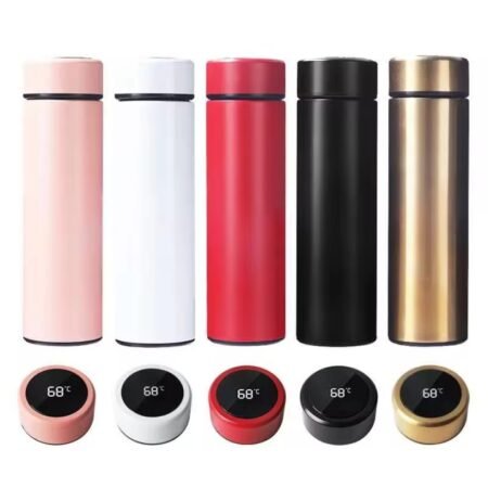 KIN Temperature Water Bottle with LED Display, Double Wall Vacuum Insulated 500 ml Bottle