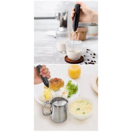 KIN Electric Hand Blender Mixer Frother for Latte ,Coffee & Hot Milk (Black)