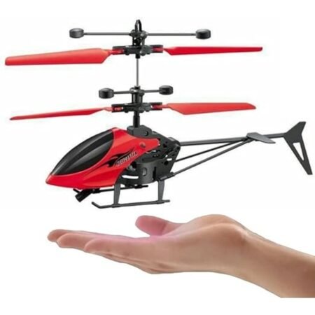 Kin Remote Control and Hand Sensor Charging Helicopter Toys with Light for Kids.