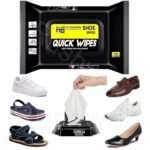 Kin Shoe Cleaner Wipes 40 Pcs. Quickly Remove Dirt from Generic, Leather, Nylon, Sports Shoes,Velour.