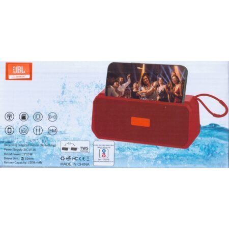 JBL BoomBox Plus Portable Wireless Speaker for Car & Home with Fm & TWS Features. (Multicolor).