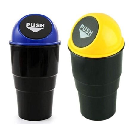 KIN Portable Car Plastic Dustbin (Multicolor)