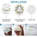 ANY SALES 3PCS Under Cabinet Light Wireless Smart LED Night 3