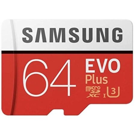 Samsung EVO Plus 64 GB MicroSDHC Class10 UHS-I 95 MB/s Memory Card.