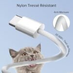 Kin C Type Power bank charging cable.