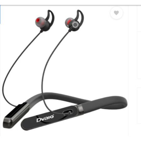 DVAIO XD-N54 Neckband with Touch Controls Pad with Bluetooth 5.1 & IPX6 (Black).