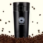 Kin Vacuum Flask Double Walled Insulated Coffee Sipper Mug with Lid for Office & Travel. (300ml) .