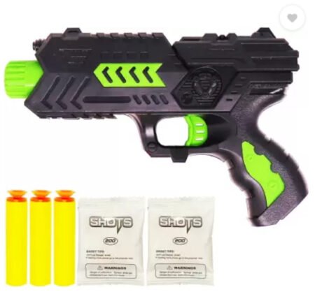 KIN X-shoot 2-in-1 Double Action Gun Toy for Kids with Water Bullets and Foam Darts.