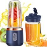 Kin Portable 400ml Juicer Blender For Smoothie And Juices  with Extra Jar & 1800 Mah Rechargeable Battery.